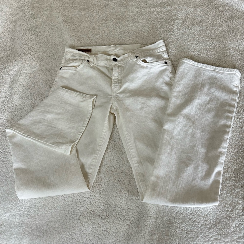 Citizens of Humanity Amber #263 stretch White Flare Boho Festival Jeans Size 29 - Picture 10 of 11